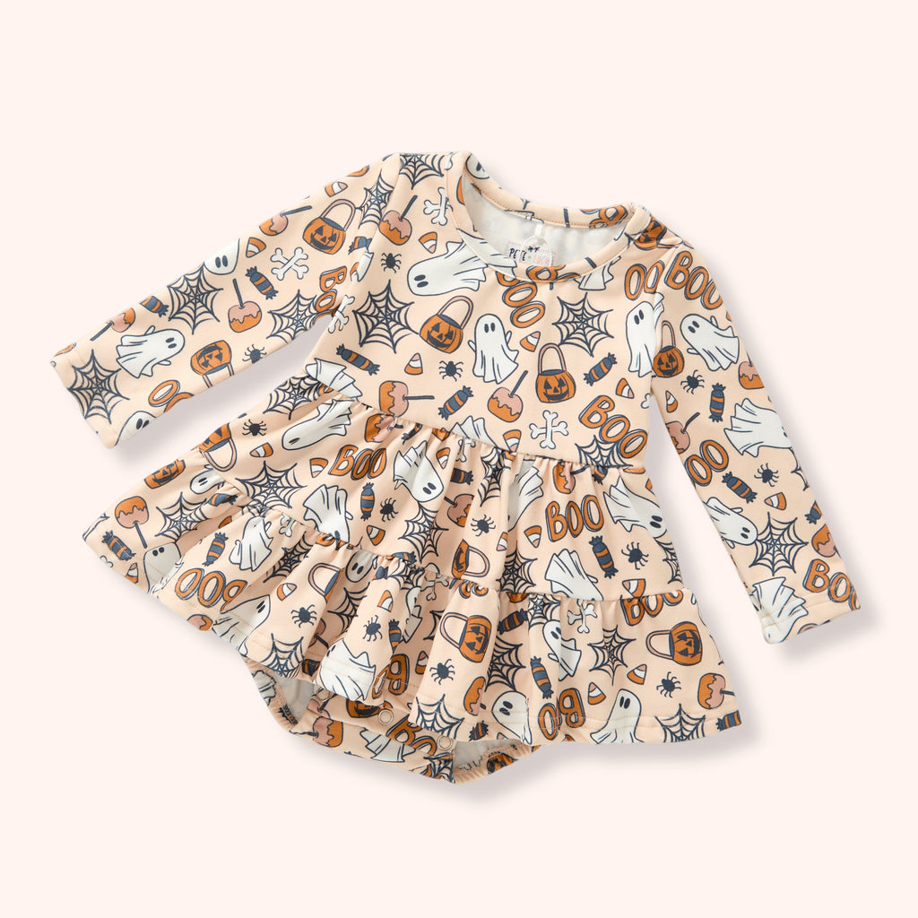Spooky Sweets - Girl Romper flat lay