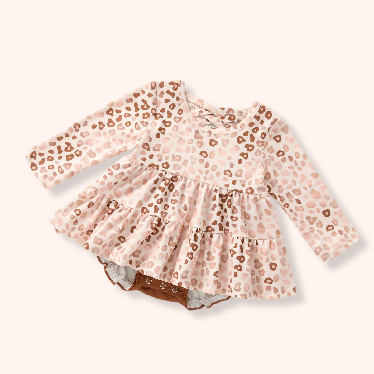 Pink Safari - Romper flat lay