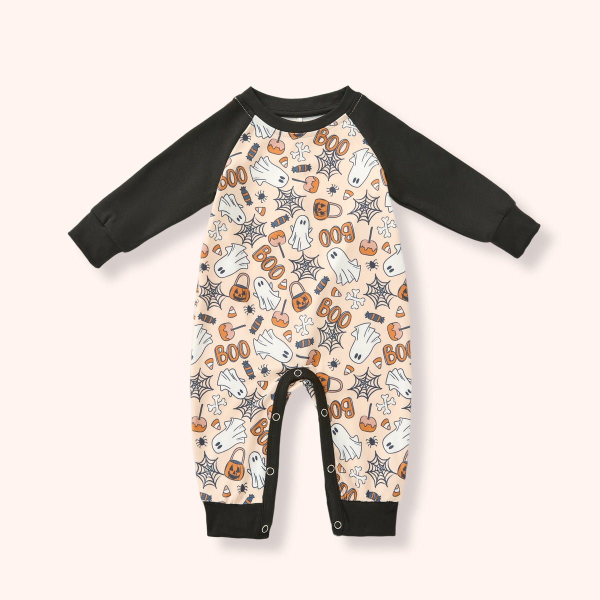 Spooky Sweets - Boy Romper flat lay