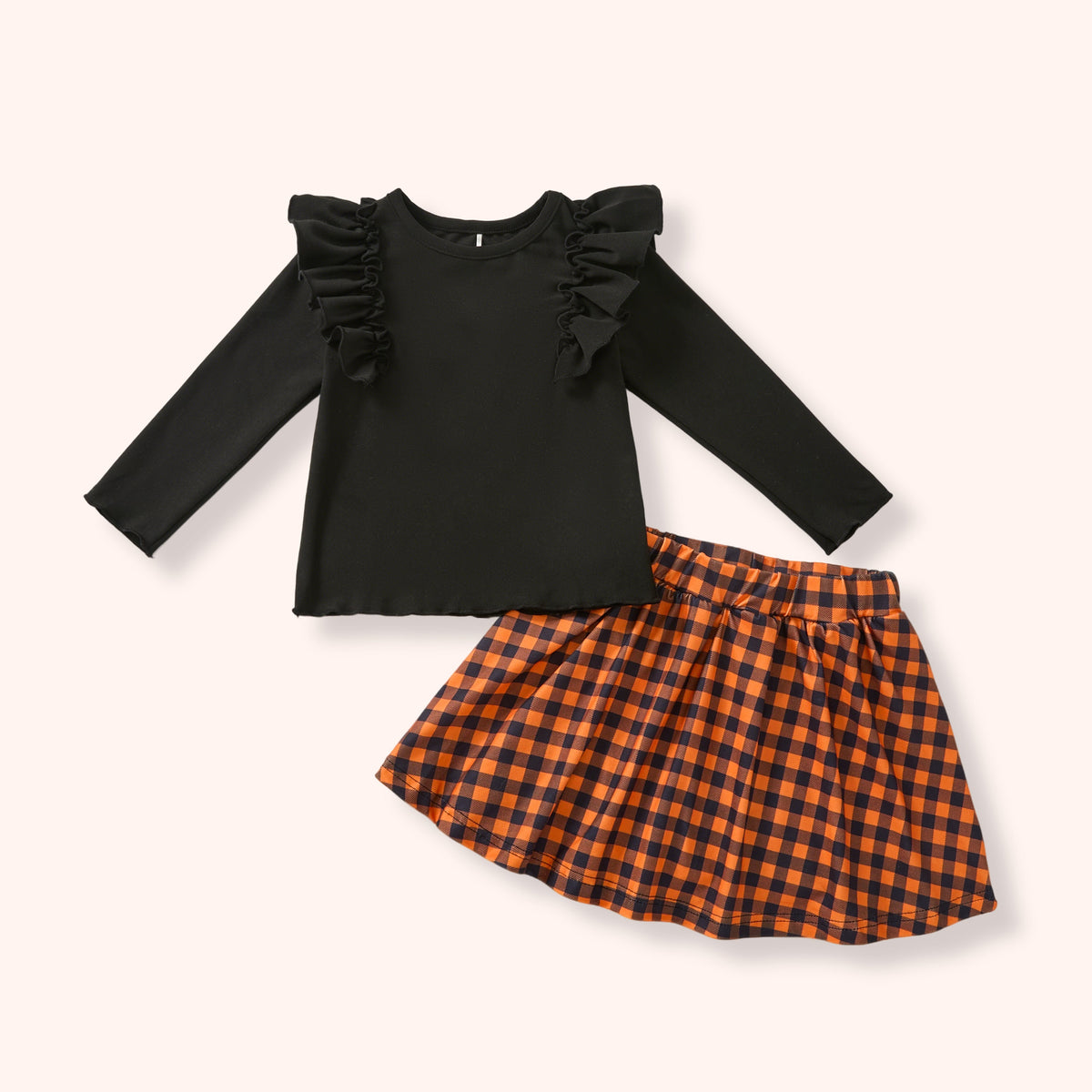 Harvest Gingham - Skort Set flat lay