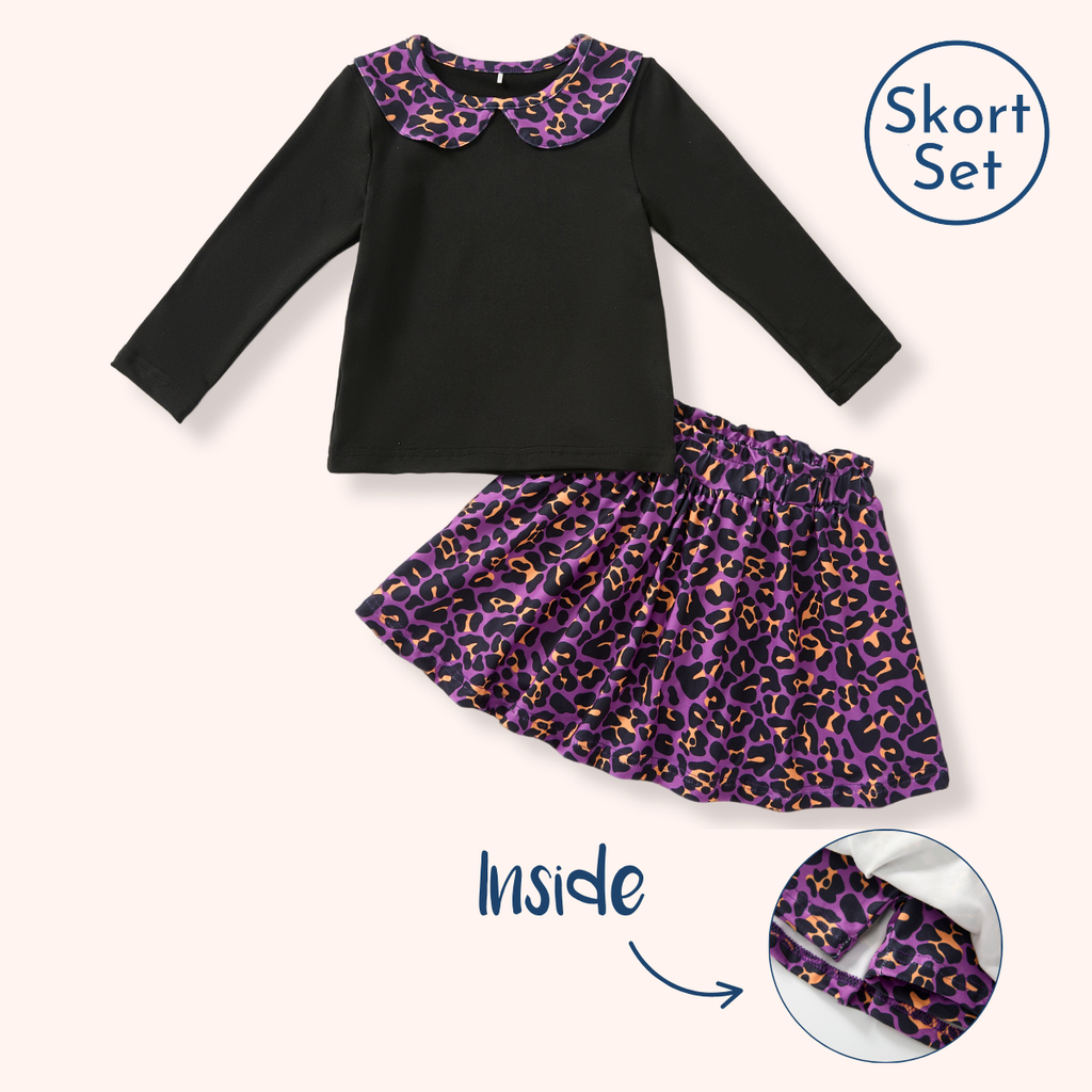 Wickedly Wild - Skort Set flat lay