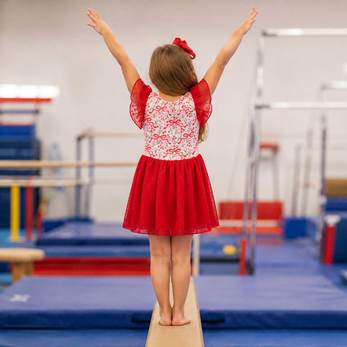 Red Bow Leotard