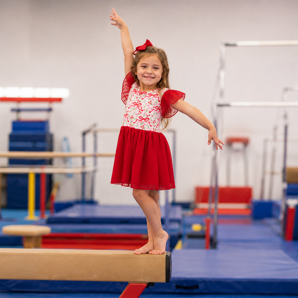 Red Bow Leotard