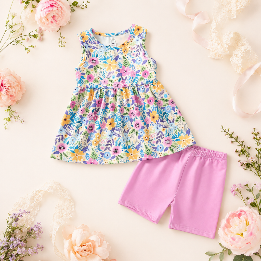 Sunlit Petals Two-Piece Set