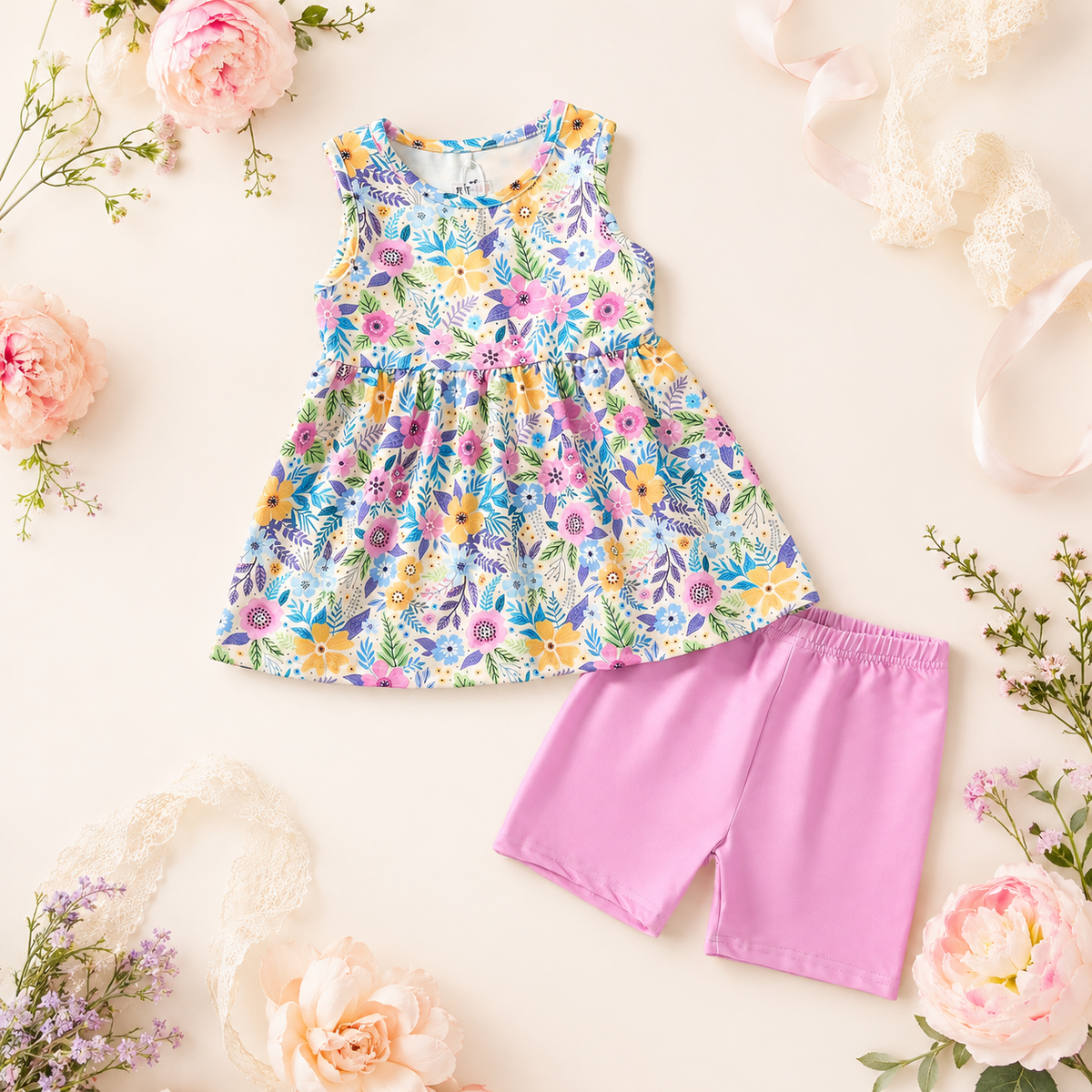 Sunlit Petals Two-Piece Set